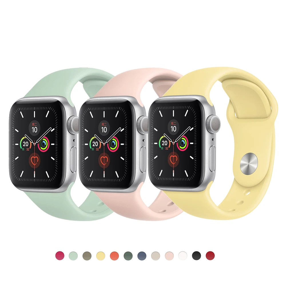 Free Sample Classic Silicone Replacement Band Strap For Apple Watch Band Series 6 5 4 3 2 1 For Iwatch Band Strap 38 40 42 44 mm, Various
Free Sample Classic Silicone Replacement Band Strap For Apple Watch Band Series 6 5 4 3 2 1 For Iwatch Band Strap 38 40 42 44 mm, Various