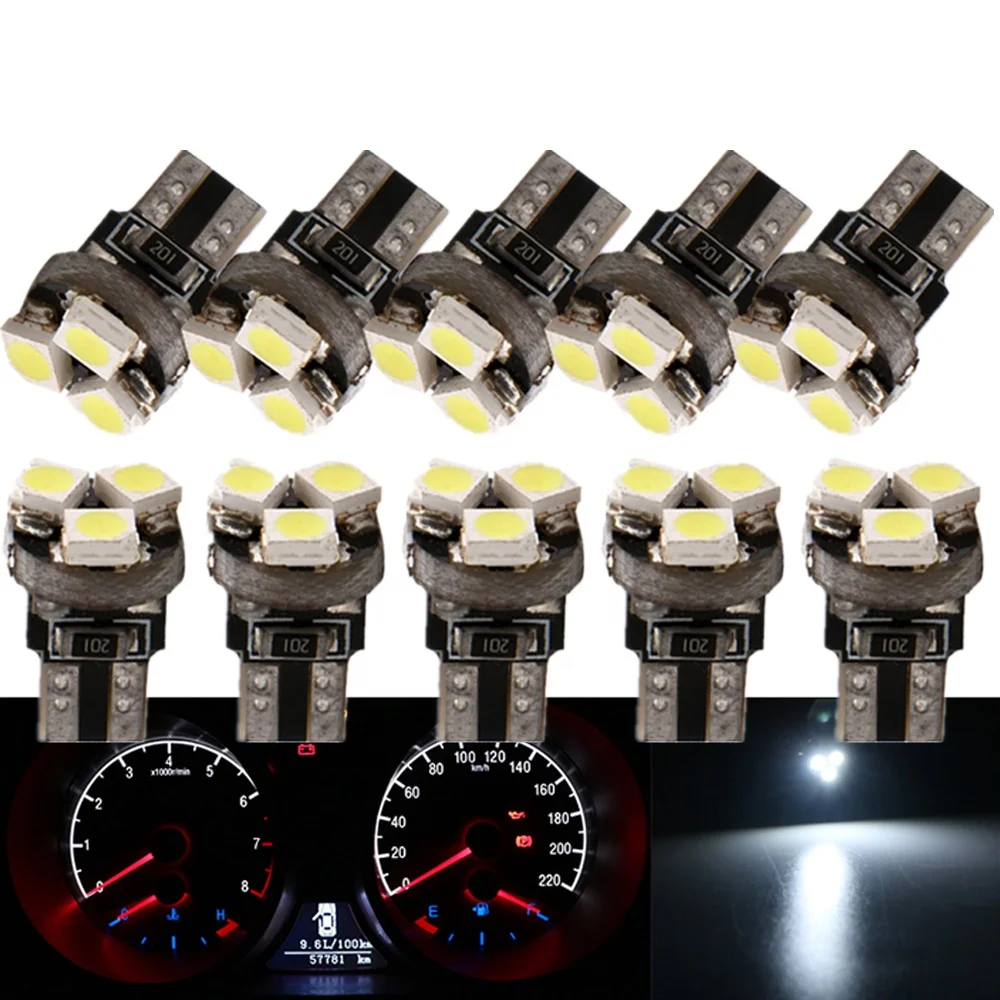 T5 PCB LED Car Dashboard Lights 1210 3SMD Instrument Lighting Auto Bulbs White Led Wedge Bulb Automobile 12VDC
T5 PCB LED Car Dashboard Lights 1210 3SMD Instrument Lighting Auto Bulbs White Led Wedge Bulb Automobile 12VDC