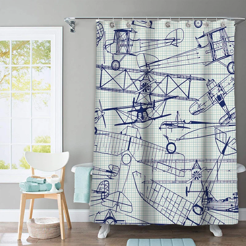Custom Printing Latest designs shower curtain waterproof 
Custom Printing Latest designs shower curtain waterproof