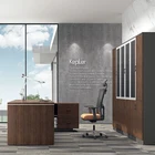 Office table mesa madera maciza executive ceo desk scrivania angolare office desk home decor furniture