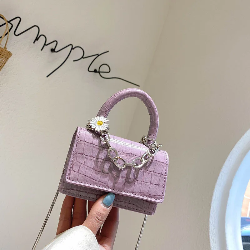 Ins Crocodile Stone Little Daisy Mini Small Handheld Children's Women's Crossbody Lipstick Bag Women's Bag
Ins Crocodile Stone Little Daisy Mini Small Handheld Children's Women's Crossbody Lipstick Bag Women's Bag