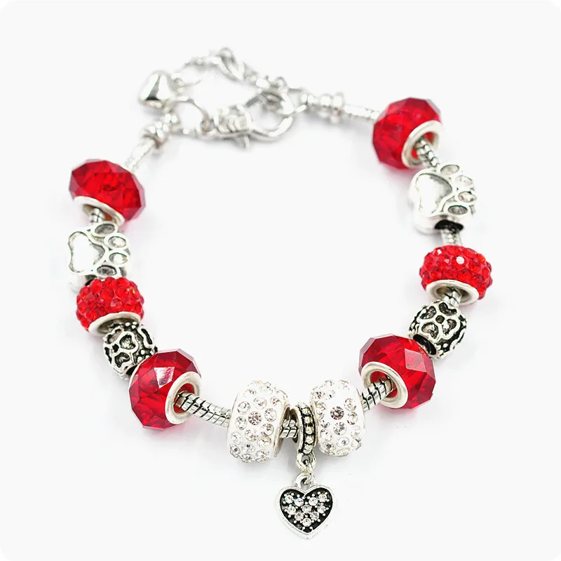 Fashion Jewelry Silver Plated Strand Crystal Beads Bracelet Blue Glass Bead Heart Charms Bangles Bracelet For Women, Picture
Fashion Jewelry Silver Plated Strand Crystal Beads Bracelet Blue Glass Bead Heart Charms Bangles Bracelet For Women, Picture