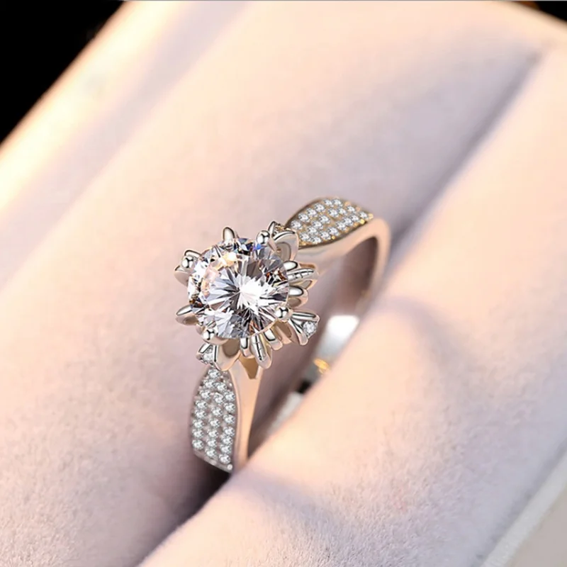 Wholesale Engagement Wedding Ring Round Brilliant Silver 925 Moissanite Diamond Ring
Wholesale Engagement Wedding Ring Round Brilliant Silver 925 Moissanite Diamond Ring
