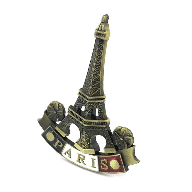 Loverly Paris enamel eiffel tower metal fridge magnet