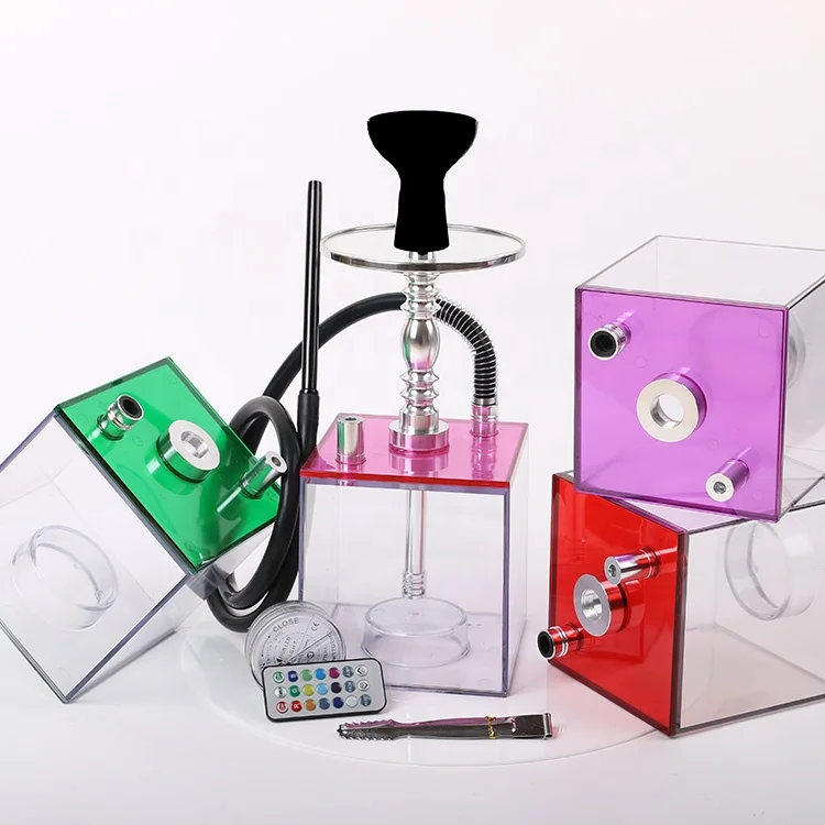 Hot sale new design square hookah led light acrylic hookah transparent, Green/red/blue/transparent
Hot sale new design square hookah led light acrylic hookah transparent, Green/red/blue/transparent