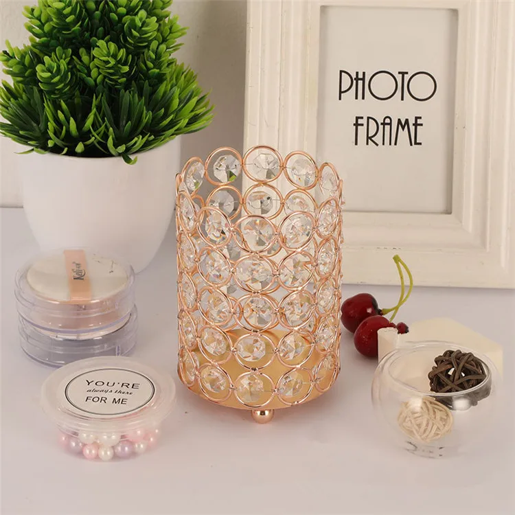 Gold and Silver Crystal Candle Holder Cylinder Diamond Nail Brushes Beauty Makeup Brush Stand Holder Cosmetic Empty, Gold & silver
Gold and Silver Crystal Candle Holder Cylinder Diamond Nail Brushes Beauty Makeup Brush Stand Holder Cosmetic Empty, Gold & silver
