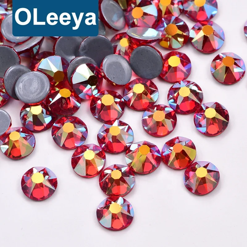 Wholesale 5A Quality 2088 16 Cut Facets Hot Fix Rhinestone SS20 Siam AB Gem Hotfix Stone For Costumes Decoration