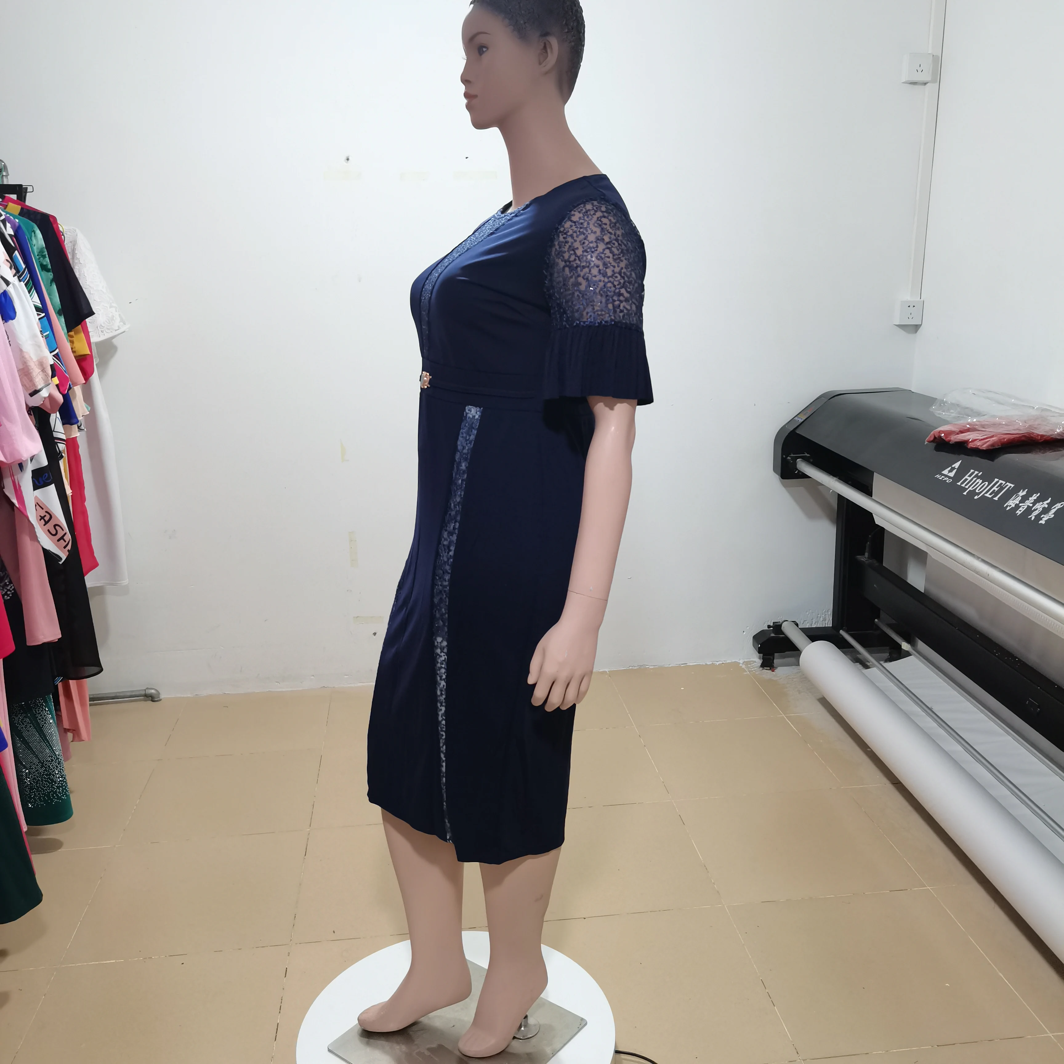 African Style Plus Size Women Clothes Office Lady Knee Length Midi Dress Wholesale China, Customized color
African Style Plus Size Women Clothes Office Lady Knee Length Midi Dress Wholesale China, Customized color
