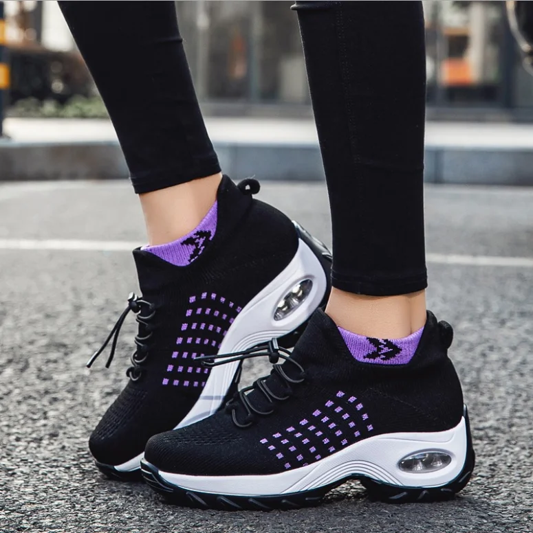 Comfortable elastic mesh Ultra-light sole women sport casual sneakers, Purple,blue,red
Comfortable elastic mesh Ultra-light sole women sport casual sneakers, Purple,blue,red