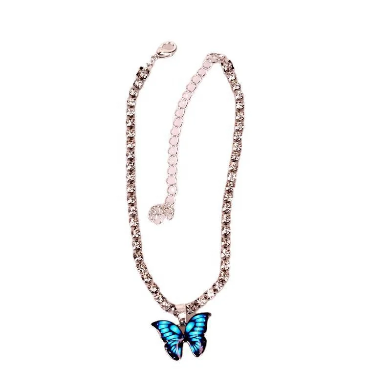 QIANZUYIN Jewelry For Woman Multicolor Optional Rhinestone Cuban Link Copper Butterfly Anklet, 18k gold
QIANZUYIN Jewelry For Woman Multicolor Optional Rhinestone Cuban Link Copper Butterfly Anklet, 18k gold