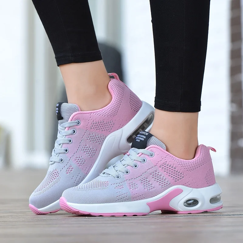 fly knit shoes air cushion mesh breathable soft sports shose for walking shoes ladies
fly knit shoes air cushion mesh breathable soft sports shose for walking shoes ladies
