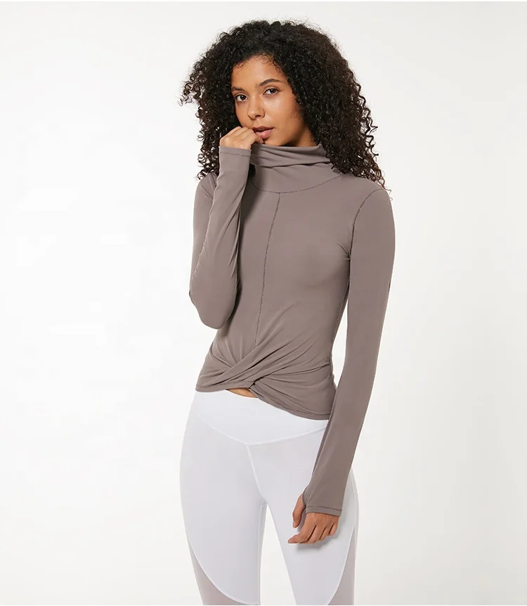 SPORTEX Autumn Winter Custom Wholesale Women Workout Long Sleeve High Neck Sports Yoga Shirt, Black, blue, grey
SPORTEX Autumn Winter Custom Wholesale Women Workout Long Sleeve High Neck Sports Yoga Shirt, Black, blue, grey
