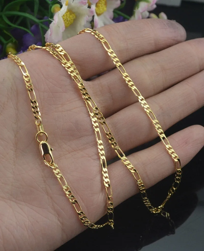 Classic Silvery Gold Chain Necklace for Men Women 2 mm Width Figaro Link Chain Jewelry Drop Shipping, Gold,silver
Classic Silvery Gold Chain Necklace for Men Women 2 mm Width Figaro Link Chain Jewelry Drop Shipping, Gold,silver