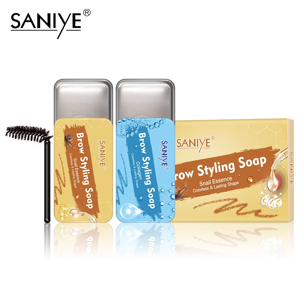 SANIYE Wholesale eyebrow soap wax private label custom eyebrow freeze fixing gel eyebrow styling soap, Transparent
SANIYE Wholesale eyebrow soap wax private label custom eyebrow freeze fixing gel eyebrow styling soap, Transparent