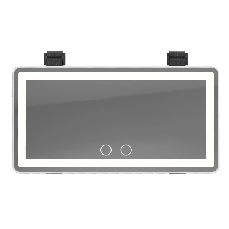Two - color lamp car - mounted cosmetic mirror with mirror light - emitting non - polar adjustable car visor mirror, Any colour available
Two - color lamp car - mounted cosmetic mirror with mirror light - emitting non - polar adjustable car visor mirror, Any colour available