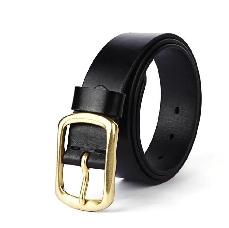 Belt man high quality classic brand Italian genuine casual leather belt with gold copper buckle
Belt man high quality classic brand Italian genuine casual leather belt with gold copper buckle