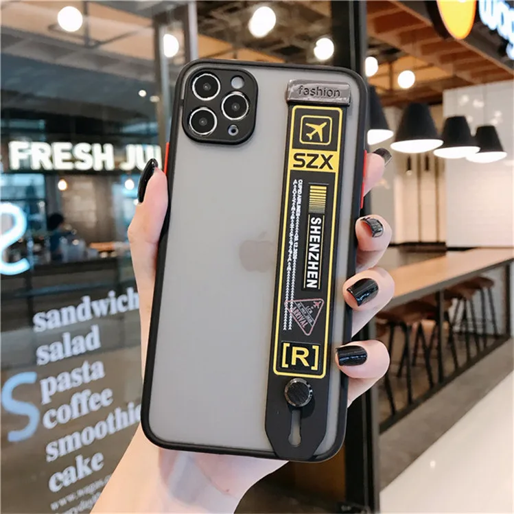 Camera Protection Matte PC Phone Case With Air Ticket Wrist Strap Holder for iPhone 12 11 Pro Max XR X XS Max SE 7 8 Plus cases
Camera Protection Matte PC Phone Case With Air Ticket Wrist Strap Holder for iPhone 12 11 Pro Max XR X XS Max SE 7 8 Plus cases