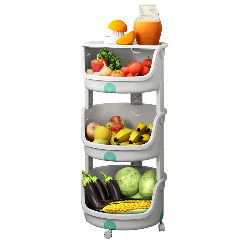 Multi-functional Removable Round Plastic Food Fruit Vegetable Kitchen Bathroom Home Shelves Storage Racks Organizer with Wheels
Multi-functional Removable Round Plastic Food Fruit Vegetable Kitchen Bathroom Home Shelves Storage Racks Organizer with Wheels