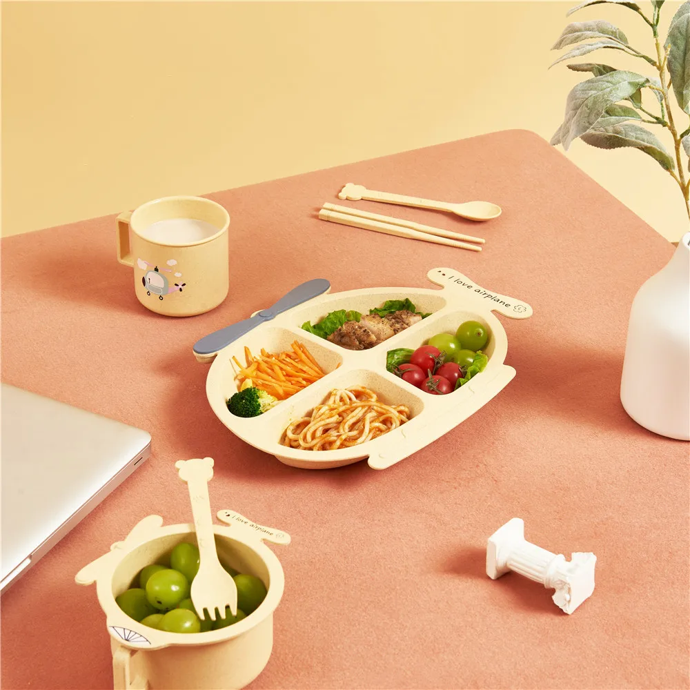 Creative multifunctional high quality suit tableware for child baby, Moonlight yellow, morning fog blue
Creative multifunctional high quality suit tableware for child baby, Moonlight yellow, morning fog blue