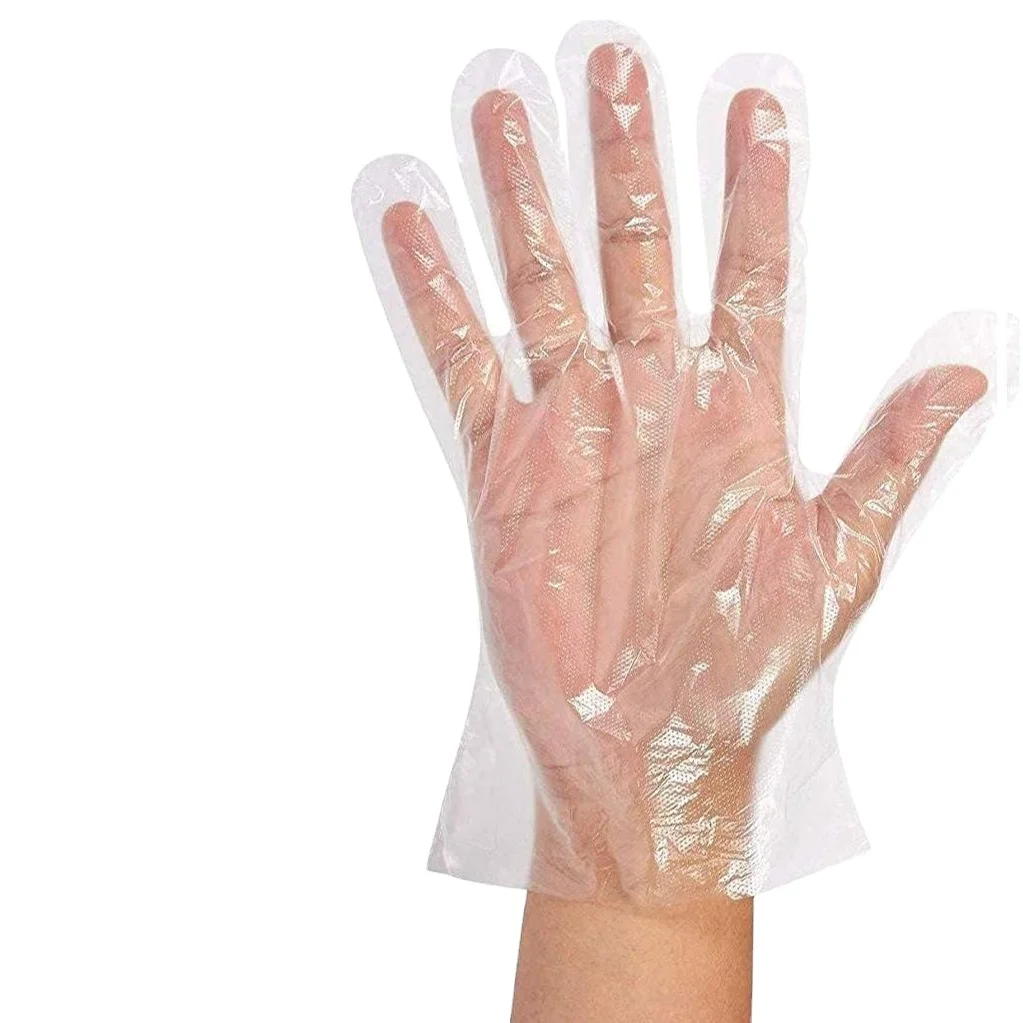 Clear Disposable Gloves Polyethylene PE Mitten for Party Restaurant Cleaning Prepare Food Decorating, Transparent & blue
Clear Disposable Gloves Polyethylene PE Mitten for Party Restaurant Cleaning Prepare Food Decorating, Transparent & blue