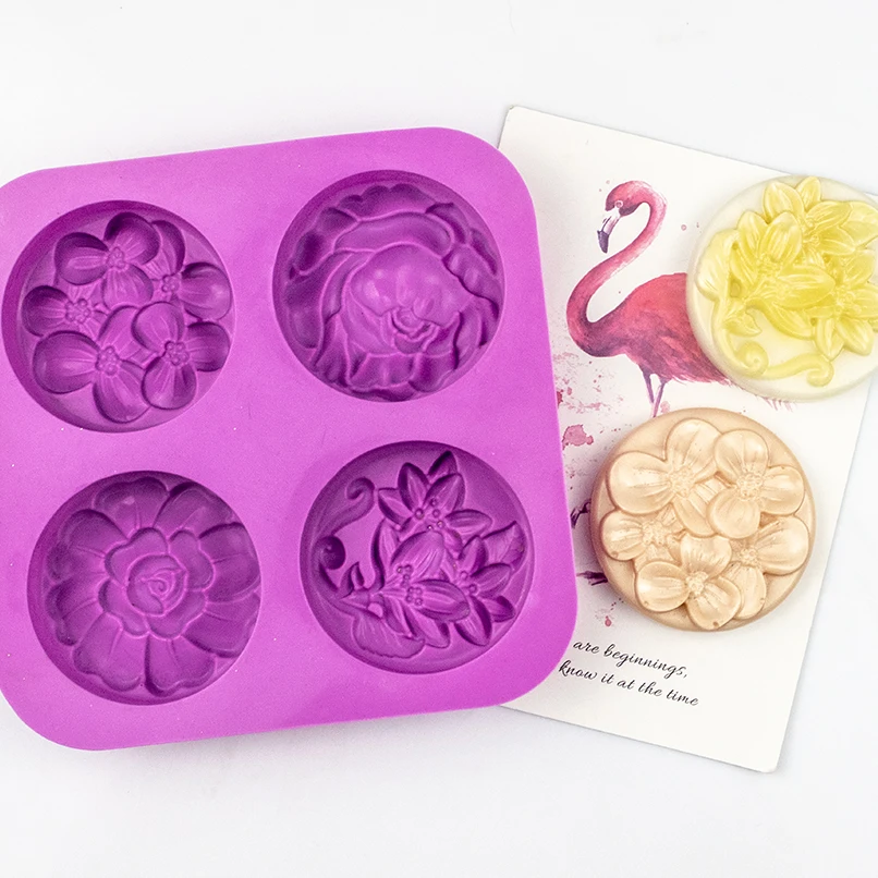 336 free sample 4 hole different flower round shape cake silicon mold , silicone candle molds,soap making molds
336 free sample 4 hole different flower round shape cake silicon mold , silicone candle molds,soap making molds
