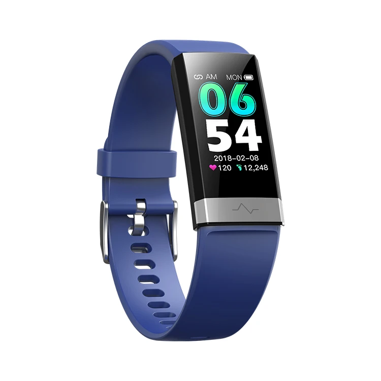 

IP68 Smart Band Monitor Blood Pressure Watch Real-time Heart Rate Sport ECG Fitness Tracker V19 Smart Bracelet for IOS Android