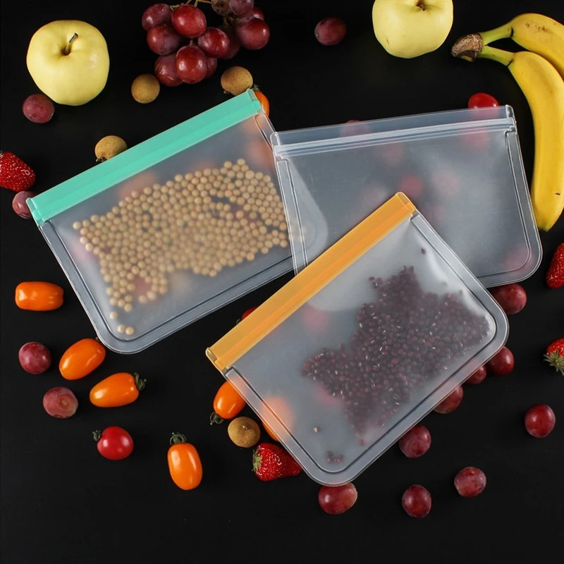 Factory supply frosted food preservation storage bags silicone zip lock bags reusable silicone food grade storage bag, Pink/white /green
Factory supply frosted food preservation storage bags silicone zip lock bags reusable silicone food grade storage bag, Pink/white /green