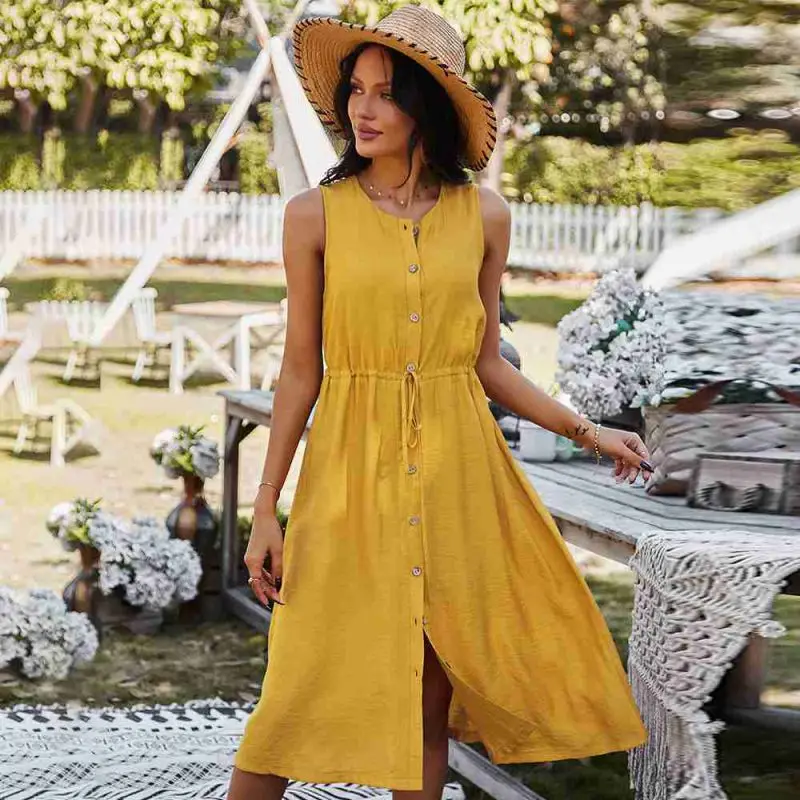 2021 New Arrival Women summer Bohemian button casual long dresses women ladies dresses
2021 New Arrival Women summer Bohemian button casual long dresses women ladies dresses