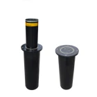 Roadway Safety Retractable Hydraulic Road Blocker Automatic Parking Rising Bollard Stainless Steel