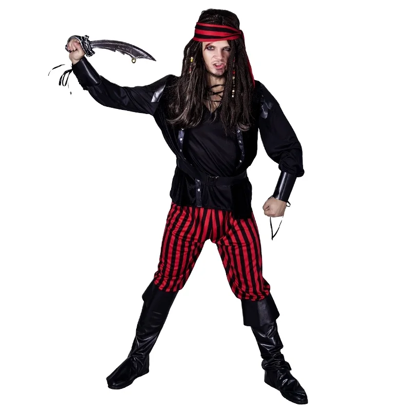 Halloween Amazing Popular Black Pirate Costume Carnival Party Cosplay Pirate Costume For Men
Halloween Amazing Popular Black Pirate Costume Carnival Party Cosplay Pirate Costume For Men
