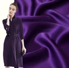 Purple wholesale material real luxury tulle pure satin silk charmeuse fabric by the yard for clothing