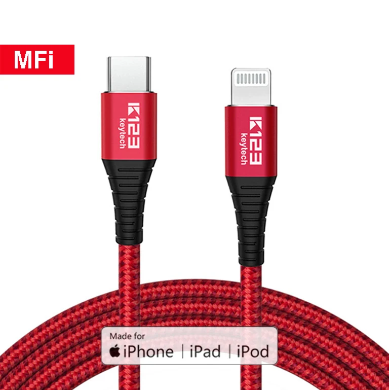 K123 Amazon Chioce OEM 3ft 1M Original MFi Lighting Cable Custom logo Nylon Braided C94 for IPhone 12 for Apple USB Cable, Customizable
K123 Amazon Chioce OEM 3ft 1M Original MFi Lighting Cable Custom logo Nylon Braided C94 for IPhone 12 for Apple USB Cable, Customizable