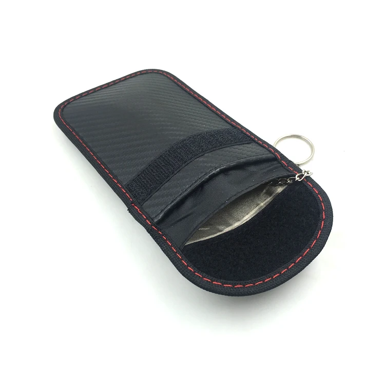 Black Carbon Fiber 2 Pack RFID Car Key Signal Blocker Case Faraday Cage Fob Pouch with metal Hook to Protect Your Car
Black Carbon Fiber 2 Pack RFID Car Key Signal Blocker Case Faraday Cage Fob Pouch with metal Hook to Protect Your Car