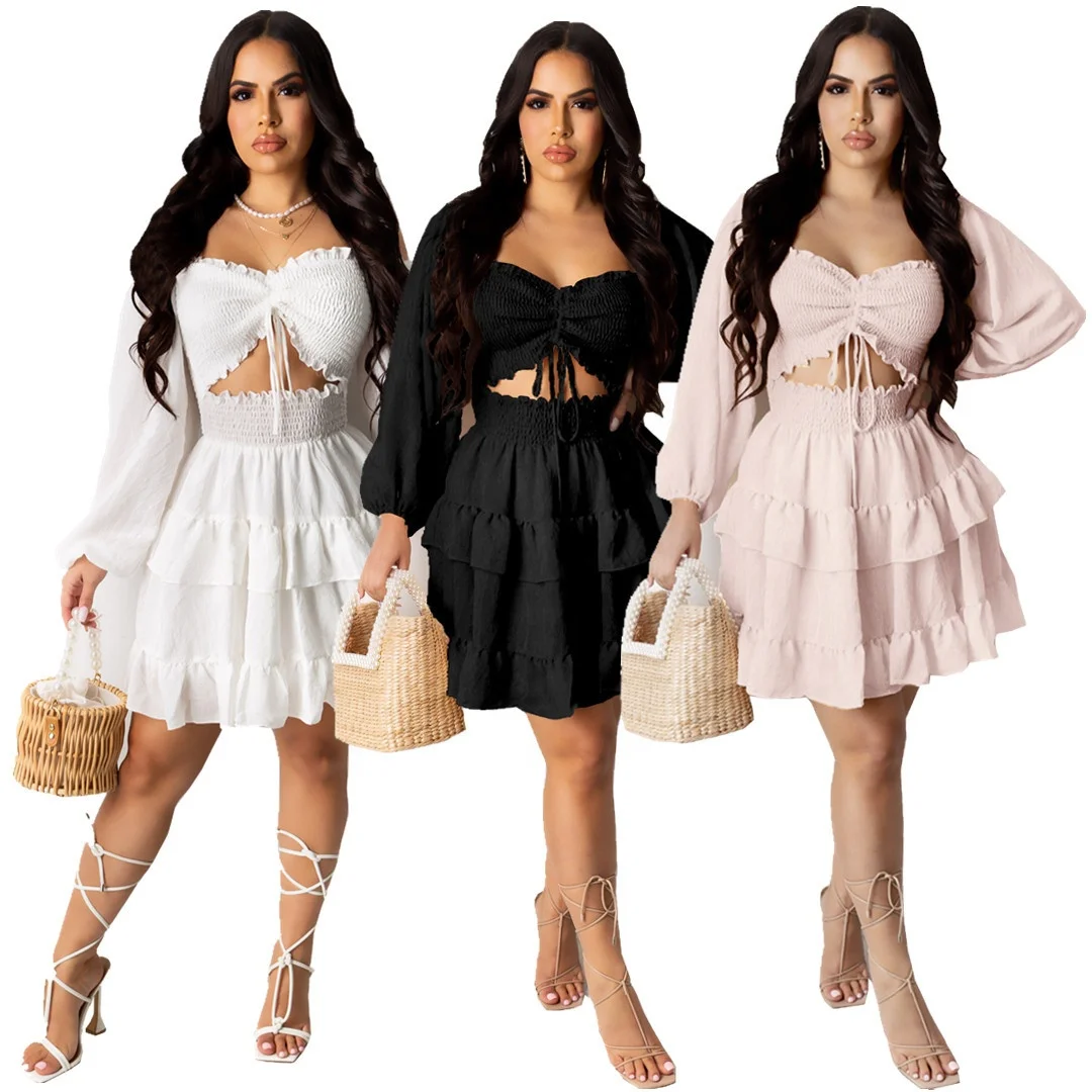 MT181-5046 2021 Hot Selling Summer New Ladies Sexy Halter Strap Dress womens skirt casual two piece skirt set
MT181-5046 2021 Hot Selling Summer New Ladies Sexy Halter Strap Dress womens skirt casual two piece skirt set