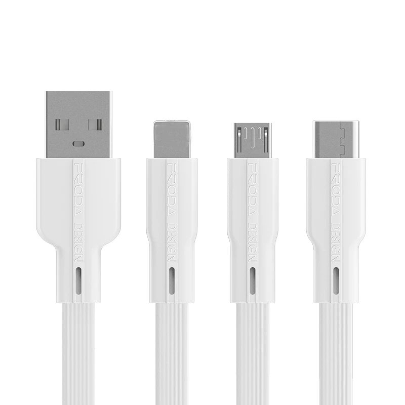 PRODA 2.1A Fast Charging Micro Type C PVC 1M USB Mobile Phone Android Charger Data Cable, White, black
PRODA 2.1A Fast Charging Micro Type C PVC 1M USB Mobile Phone Android Charger Data Cable, White, black