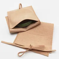 

Custom Suede Environmentally Friendly Brown Velvet Small Bag Jewelry Pouch, Jewelry Velvet Pouch Bracelet Packaging