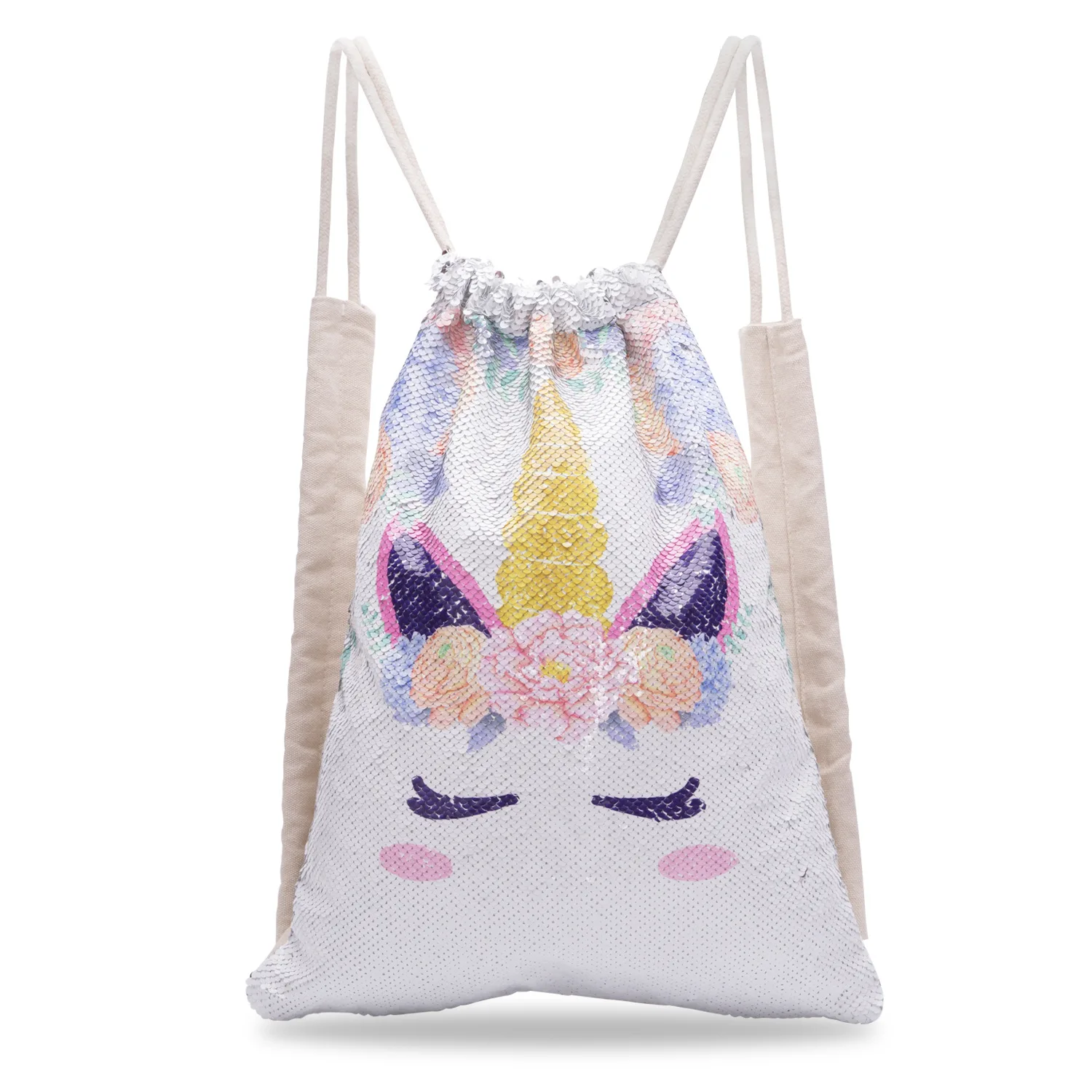 MSYO Fashion Accessories Reversible Color Sequins Drawstring Pocket Cartoon Unicorn Kids Cosmetic Bag Backpack
MSYO Fashion Accessories Reversible Color Sequins Drawstring Pocket Cartoon Unicorn Kids Cosmetic Bag Backpack