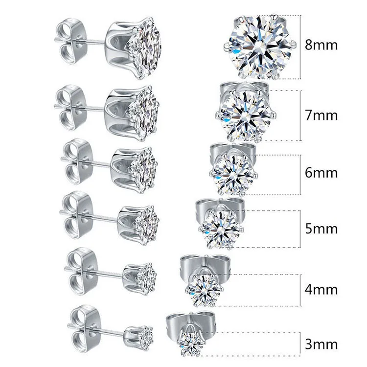 Hypoallergenic 316l stainless steel luxury fashion cubic zirconia cz studs earrings for women
Hypoallergenic 316l stainless steel luxury fashion cubic zirconia cz studs earrings for women