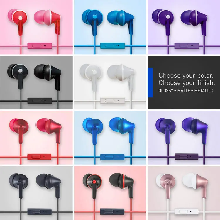 In-Ear Earbuds Headphones with Microphone,earphone with mic - ANKUX.COM