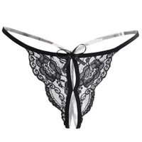 

Wholesale Free Samples Lace Transparent Panties Women's Underwear sexy open front lingerie butterfly thong