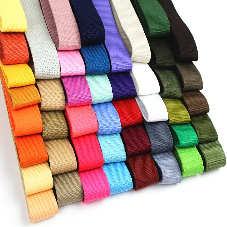 

1.5" 38MM Width Thick Plain Color polyester cotton canvas Webbing Ribbon bag Belt Strap Garments crafts Accessories, Custom color