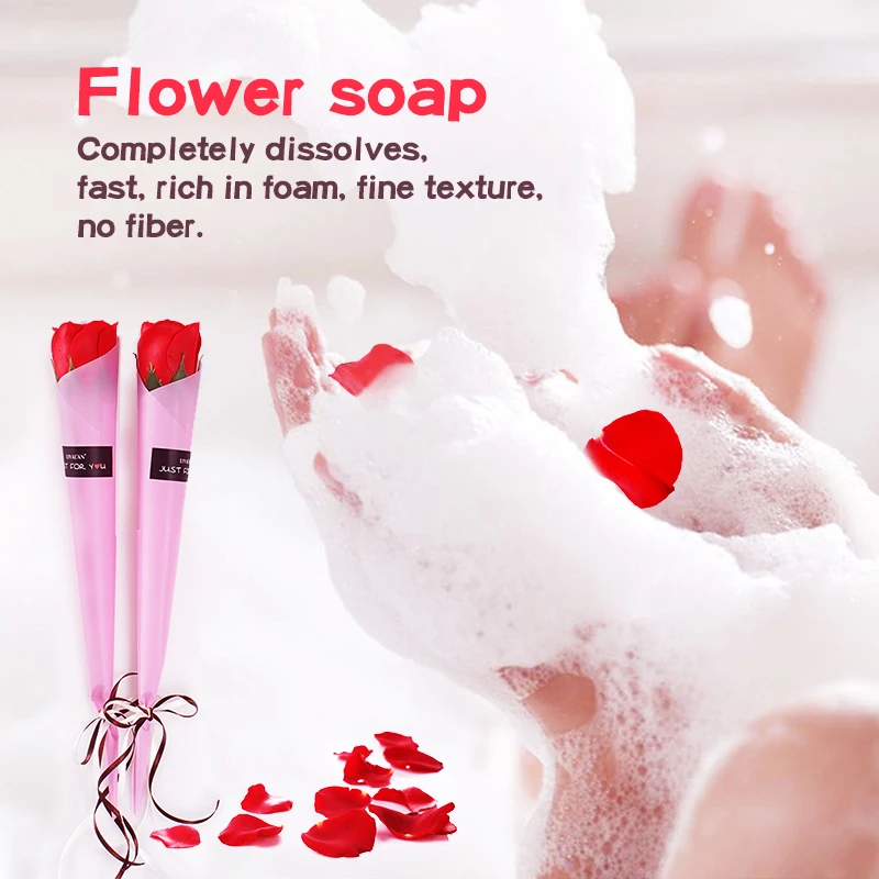 The most popular romantic Lovers Gifts Wholesale Colorful Artificial Single Rose Bouquet Soap Flower
The most popular romantic Lovers Gifts Wholesale Colorful Artificial Single Rose Bouquet Soap Flower