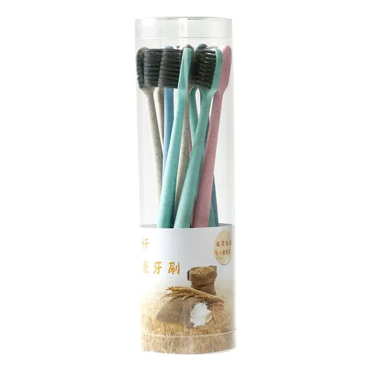 10 PCS Eco-friendly Soft Wheat Straw Toothbrush For Oral OEM, 4 colors
10 PCS Eco-friendly Soft Wheat Straw Toothbrush For Oral OEM, 4 colors