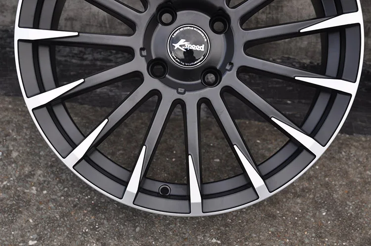 Wholesale black 17 inch aluminum alloy wheel rims with 4 holes