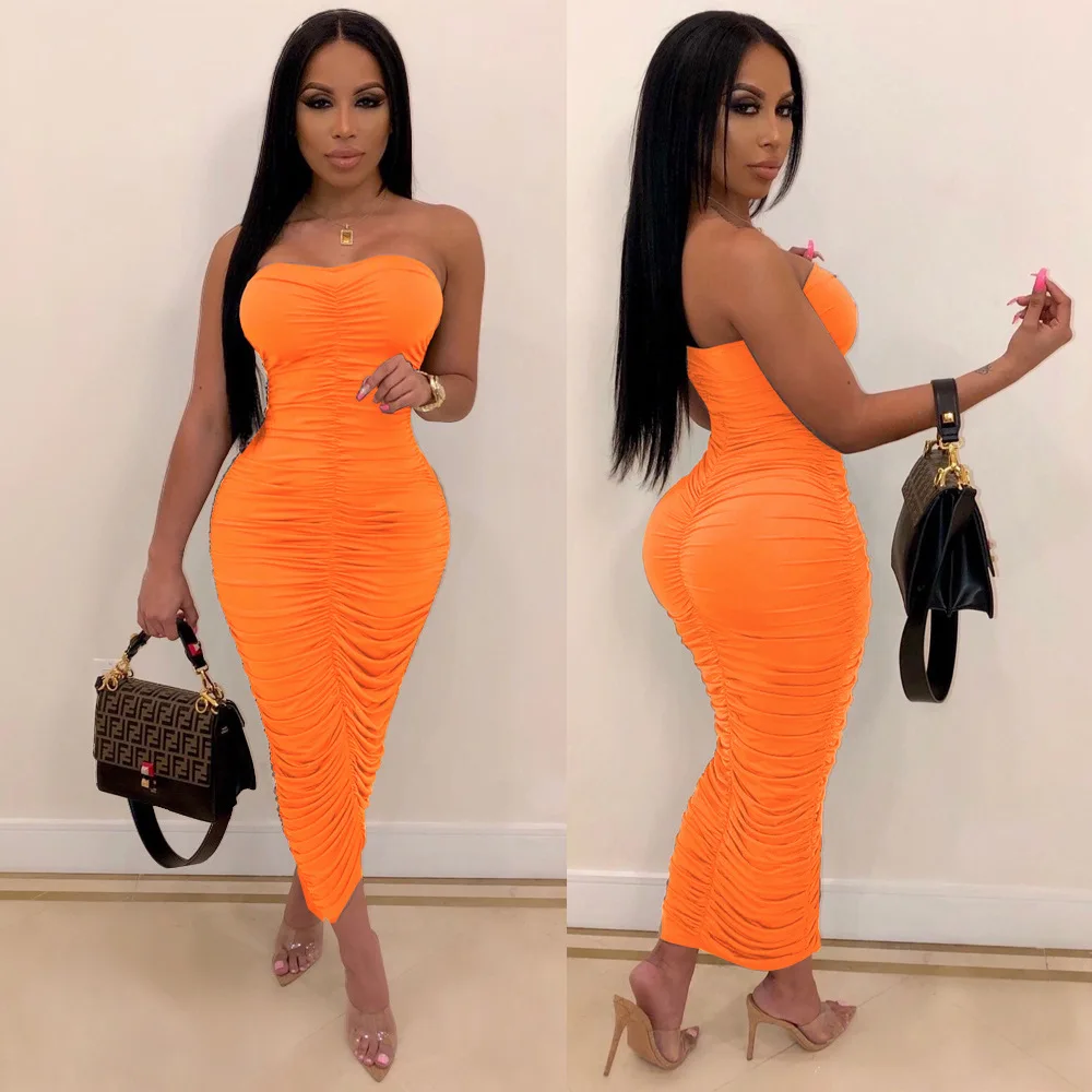 Free Shipping Pure color temperament tight buttock milk silk dress candy color high elastic pleats dress, 7 colors
Free Shipping Pure color temperament tight buttock milk silk dress candy color high elastic pleats dress, 7 colors