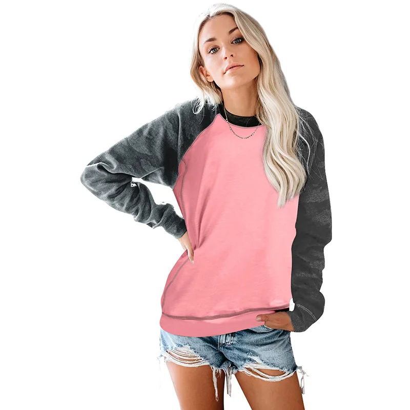 Women Crewneck Comfortable Pullover Casual Long Sleeve Sweatshirts, Customized
Women Crewneck Comfortable Pullover Casual Long Sleeve Sweatshirts, Customized