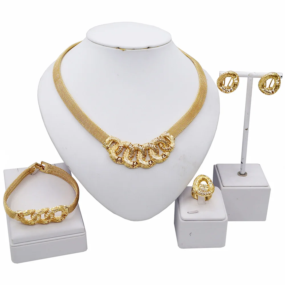 New Fashion African Party Copper Alloy Cubic Zircon Women Jewelry Set woman accessories Jewelry Set 18k gold plating
New Fashion African Party Copper Alloy Cubic Zircon Women Jewelry Set woman accessories Jewelry Set 18k gold plating