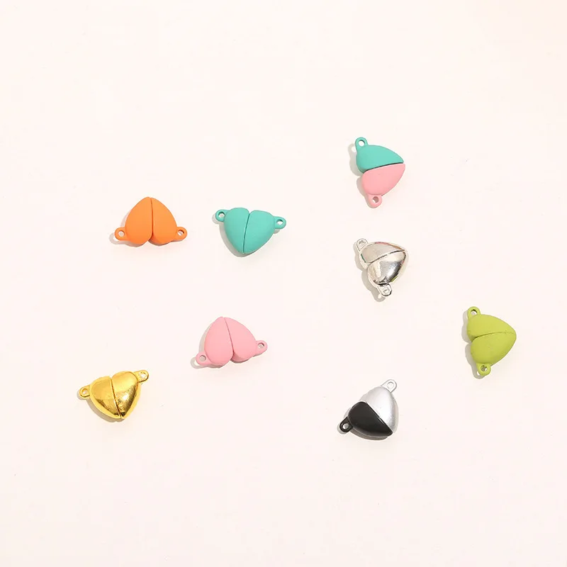Wholesale Love Heart Shaped Magnetic Connected Clasps Beads Charms End Caps for DIY Couple Bracelet Necklace Making Jewelry
Wholesale Love Heart Shaped Magnetic Connected Clasps Beads Charms End Caps for DIY Couple Bracelet Necklace Making Jewelry
