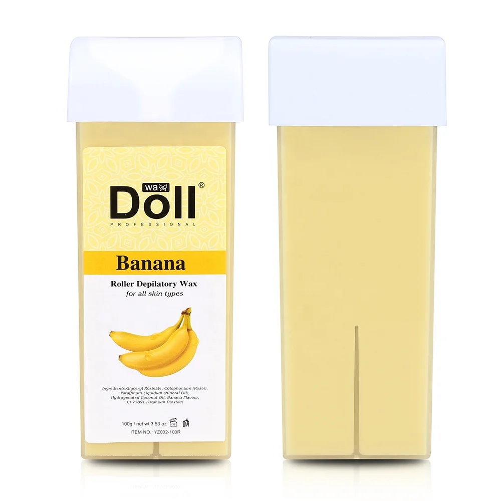 100g Banana Roll On Hot Film painless Roller Hair Removal Hot Wax Wholesale Soft Wax For Hair Removal
100g Banana Roll On Hot Film painless Roller Hair Removal Hot Wax Wholesale Soft Wax For Hair Removal