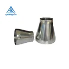 YD SS304/316L Sanitary reducing elbow Stainless Steel Pipe Fitting Weld Concentric Reducer
